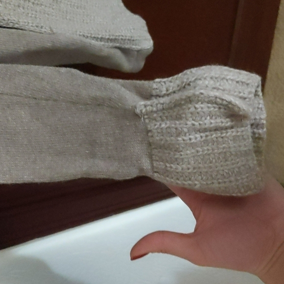 Chiaramente Italian Wool Blend Blown Long Buckle Front Cardigan  Pockets Sz Sm - Picture 6 of 11